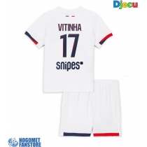 Paris Saint-Germain Vitinha #17 Gostujuci Dres za djecu 2025-26 Kratak Rukav (+ Kratke hlače)